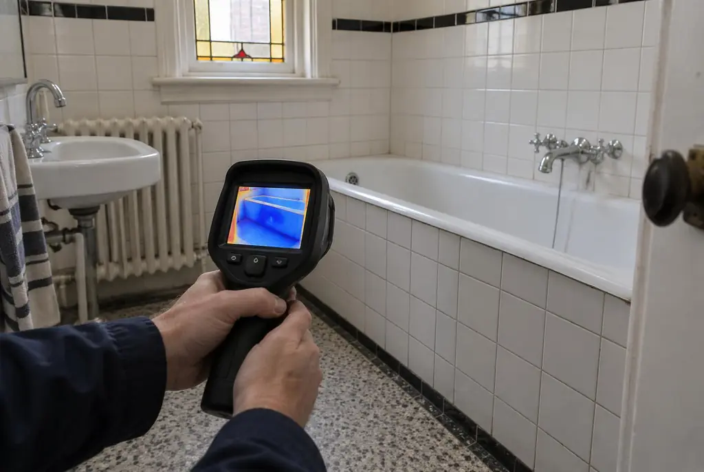Lekdetectie Krommenie – onderzoek in een badkamer van een oudere woning